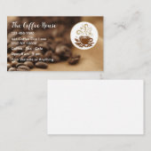 トレンディーコーヒーショップ歩道カフェ 名刺 (正面/裏面)