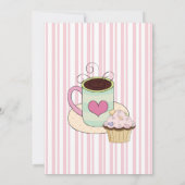 トレンディーコーヒーブライダルシャワー招待 招待状 (裏面)