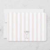 トレンディーコーヒー豆エスプレッソマルティーニブライダルシャワー サンキューカード (裏面)