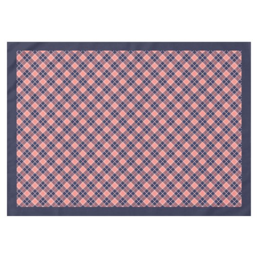 トレンディーコーラルネイビーテーブルクロス新鮮な探しダイニング テーブルクロス (正面(横))