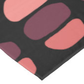 トレンディーコーラルピンクサーキュラアートルジオメトリックブラック テーブルクロス (アングル)