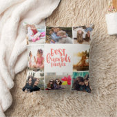 トレンディーコーラル最高のフレンズフォーエバーフォトコラージュ クッション (ブランケット)