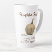 トレンディーゴールデンパンプキンスパイス カフェラテマグ (右アングル)