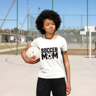 トレンディーサッカーパーソナライズされたママTシャツ Tシャツ