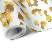 トレンディーサファリシック金ゴールドヒョウ印刷ギフト ラッピングペーパー (ロールコーナー)