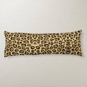 トレンディーサファリファッションヒョウ斑点チータプリント ボディピロー (裏面)