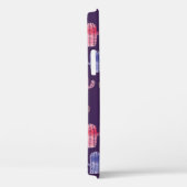 トレンディーサボテン水色スケッチシームレス模様  Case-Mate iPhoneケース (裏面 / 右)