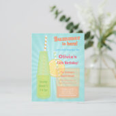 トレンディーサマードリンクバースデーパーティ招待状 招待状 (スタンド正面)