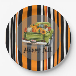 トレンディーサンクスギビング美しい秋コレクション ペーパープレート
