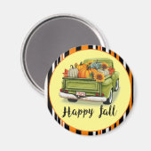 トレンディーサンクスギビング美しい秋コレクション マグネット (正面/裏面)