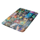 トレンディーサンゴ礁海洋生物：魚と動物 バスマット (アングル)