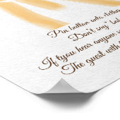 トレンディーサンシャインレイ言わない赤ちゃんシャワーゲーム ポスター (角)