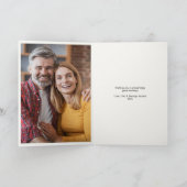 トレンディーサンタキャップピックルボールブルークリスマスフォト シーズンカード (内部)