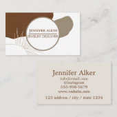 トレンディーサークルパンパスサンドボホハンドメイドジュエリー 名刺 (正面/裏面)