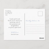 トレンディーサークル結婚カップル写真 ポストカード (裏面)