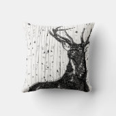 トレンディーシカと樺の木ツリーピロー クッション (裏面)