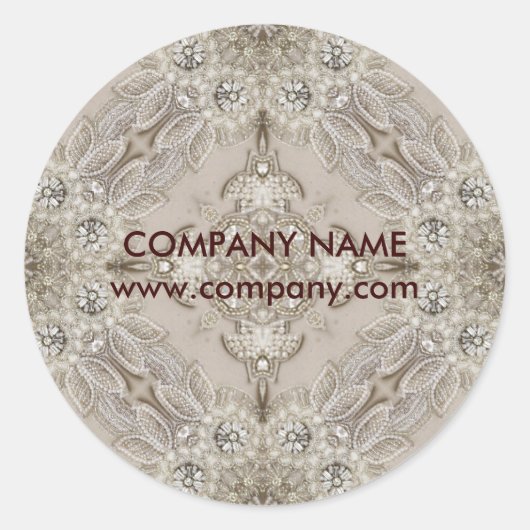 トレンディーシガーリーックギャツビーファッションパリスレース ラウンドシール (正面)