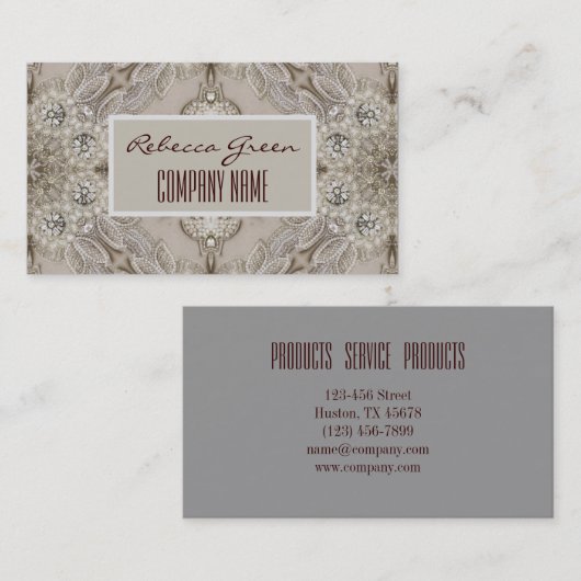 トレンディーシガーリーックギャツビーファッションパリスレース 名刺 (正面/裏面)