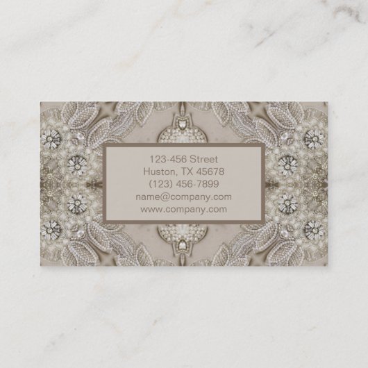 トレンディーシガーリーックギャツビーファッションパリスレース 名刺 (裏面)