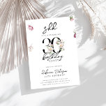 トレンディーシックなピンクフローラサプライズ30th誕生日 招待状<br><div class="desc">トレンディーシックなピンクフローラサプライズ30th誕生日招待状</div>