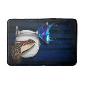 トレンディーシックなマルティニカクテルパーティー女の子スチレト バスマット (正面)