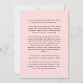 トレンディーシックスクリプト卒業オープンハウス 招待状 (裏面)