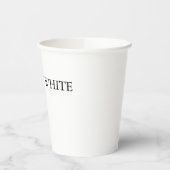 トレンディーシックスタイリッシュホワシンプルイト平野あなたの名前 紙コップ (左)