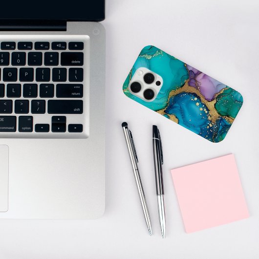 トレンディーシックティール(緑がかった色)スワーズiPhoneケース Case-Mate iPhoneケース