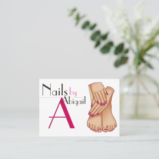 トレンディーシックネイリストマニキュアペディキュア 名刺 (スタンド正面)