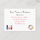 トレンディーシックネイリストマニキュアペディキュア 名刺 (裏面)