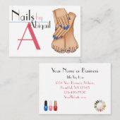 トレンディーシックネイリストマニキュアペディキュア 名刺 (正面/裏面)