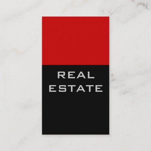 トレンディーシックブラックレッドストライプのエージェント名刺 名刺 (正面)