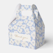 トレンディーシックブルーアンドホワイトフローラズ フェイバーボックス (正面サイド)