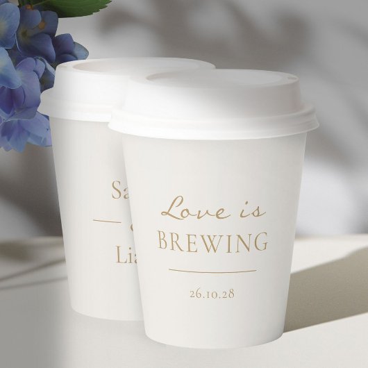 トレンディーシックミニマルラブイズブルーイング 紙コップ
