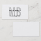 トレンディーシックモノグラムコンサルタント名刺 名刺 (正面/裏面)