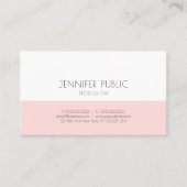 トレンディーシックモノグラムシンプル赤面ピンクプレーンリュックス 名刺 (正面)