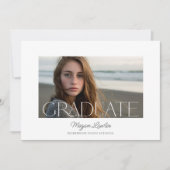 トレンディーシック大学院パーティー招待状フォトカード 招待状 (正面)