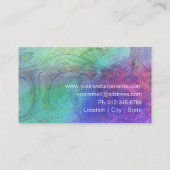 トレンディーシック大理石オパールホログラフィック名刺 名刺 (裏面)