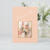 トレンディーシック幾何ブーケサンキューカード セーブザデート (スタンド正面)