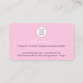 トレンディーシッモダンクなQRコード爪、 ネイルフォトビジネスバー 名刺 (裏面)