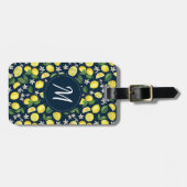 トレンディーシトラスレモンフローラモノグラム ラゲッジタグ (正面横)