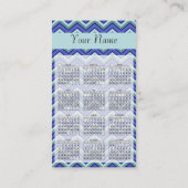 トレンディーシボロンジグザグパターンビジネスカード 名刺 (裏面)