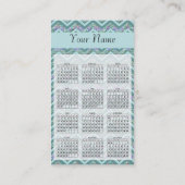 トレンディーシボロンジグザグパターンビジネスカード 名刺 (裏面)