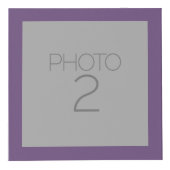 トレンディーシボロンパターンとモノグラム – ピンクパープル フォトキューブ (右)