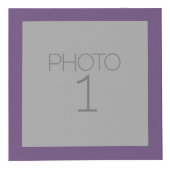 トレンディーシボロンパターンとモノグラム – ピンクパープル フォトキューブ (正面)