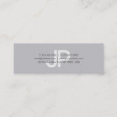 トレンディーシミニマルックデザインモノグラモダンム スキニー名刺 (裏面)