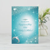 トレンディーシャインスターズブルーターコイズ曇り空 招待状 (スタンド正面)