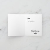 トレンディーシャドウモノグラム結婚式パーティー提案カード 招待状 (内部)