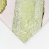 トレンディーシャビーシック牡丹とマカロンセット フリースブランケット (角)