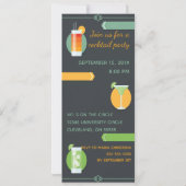 トレンディーシャルボードカクテルパーティの招待状 招待状 (裏面)